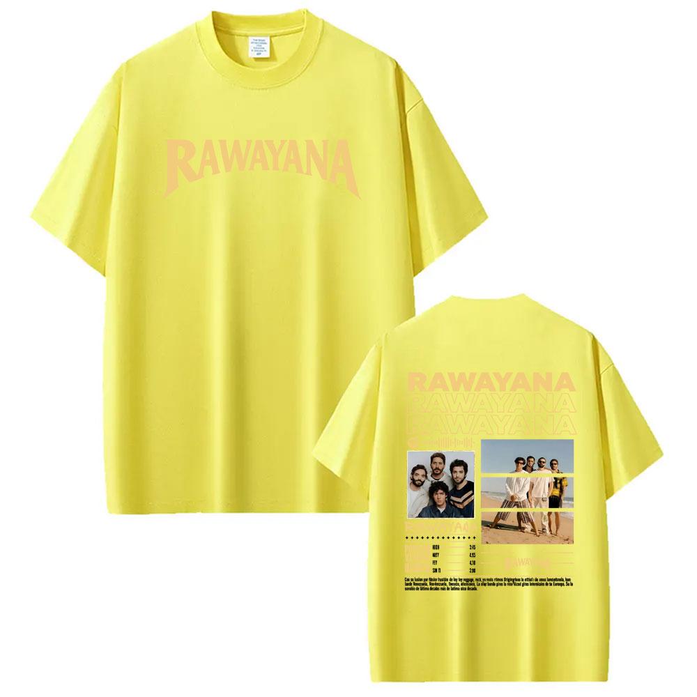 Band Rawayana Quin Trae Las Cornetas Graphic Tshirt Unisex Women Retro Hip Hop T Shirts Casual Summer Crewneck Cotton Tee Shirt