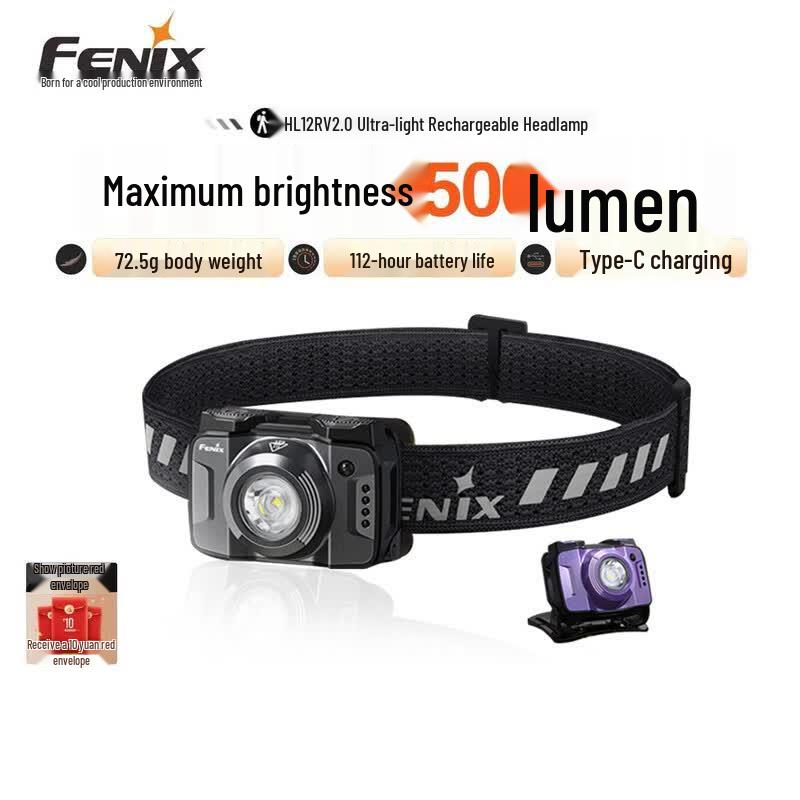 Перезаряжаемый светодиодный налобный фонарь FENIX HL12R для улицы