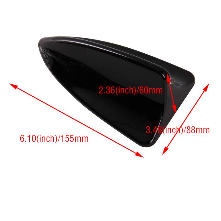 Car Auto Shark Fins Design Roof Decorative Antenna Aerial Black Universal Fit