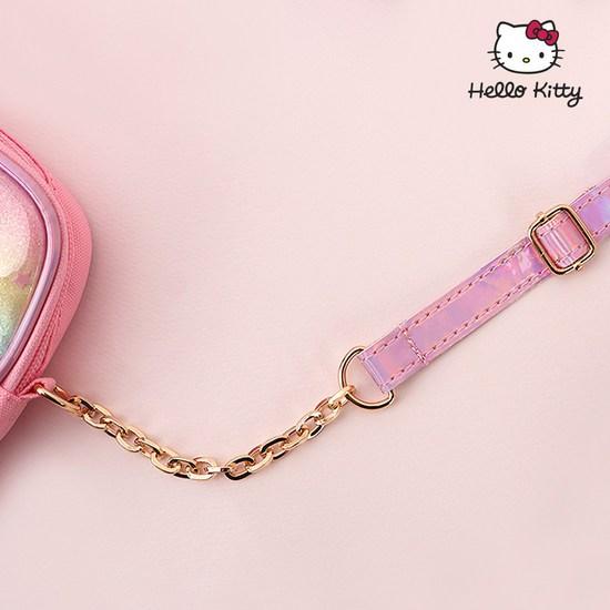 Сумка-кошелек Hello Kitty 50TH, сумка для аксессуаров для девочек, сумка для походных принадлежностей, сумка для мобильного телефона, детская сумка, популярный персонаж в Корее