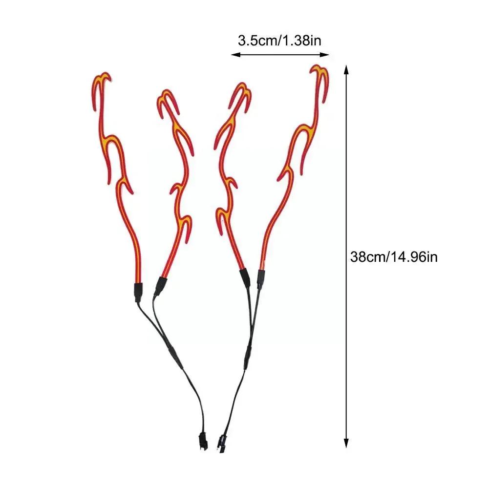 4 в 1 светодиодный комплект для шлема с холодным светом, фонарь для велосипедного шлема, светящаяся сигнальная наклейка, ночной сигнал для езды, декор для шлема своими руками