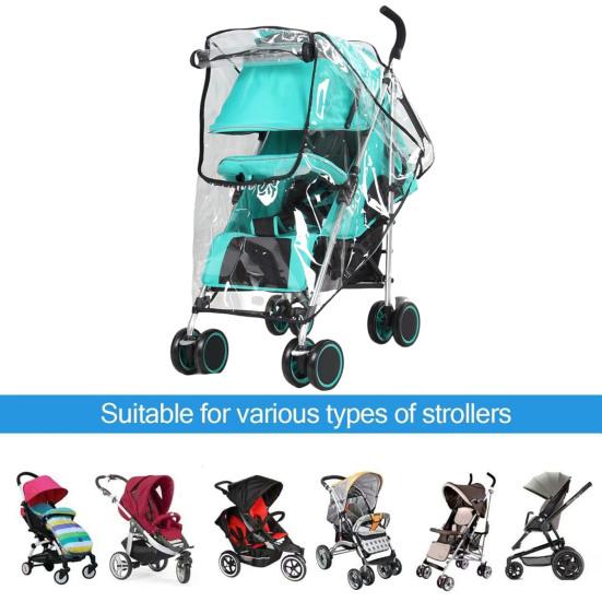 Дождевик для коляски Водонепроницаемый Ветрозащитный Дышащий Защита от пыли снега дождя Дорожный чехол для коляски Погодный щит Универсальные аксессуары для коляски