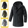 Medium To Long Cotton Jacket Men's Plus Size Coat Winter Loose Hooded Cotton Jacket Warm and Thick Cotton Jacket
