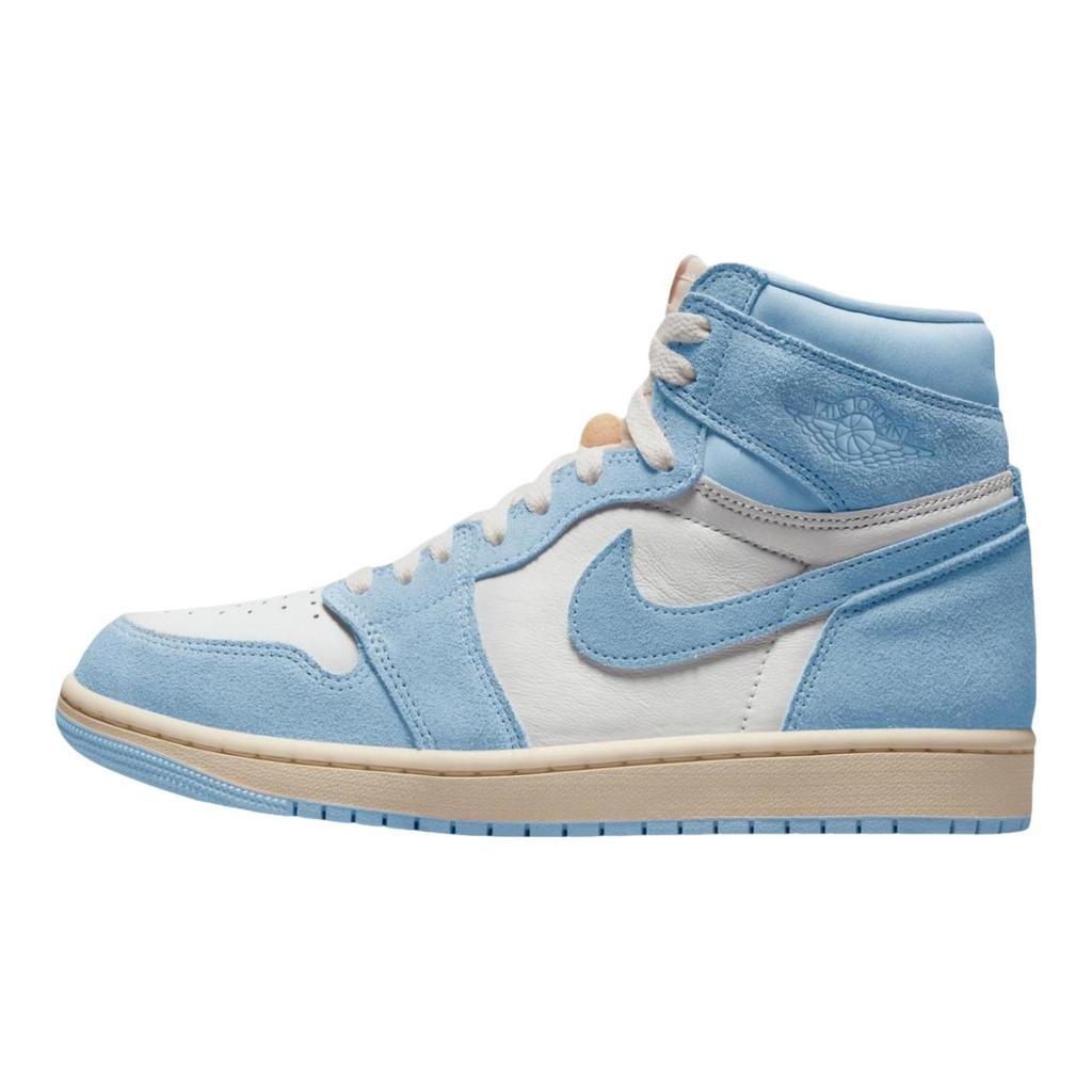 Jordan Air Jordan 1 Скользкие Устойчивые к истиранию Высокие Винтажные Баскетбольные Кроссовки Унисекс Синие FD2596-102