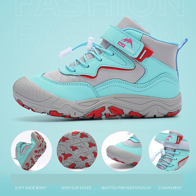 Детские походные ботинки для малышей, девочек и мальчиков, походная обувь, противоударные, нескользящие, спортивные, для активного отдыха, треккинговые ботинки