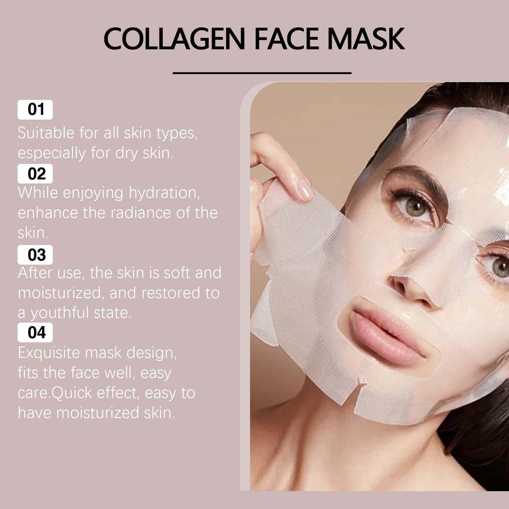 Коллагеновая увлажняющая маска Нежная увлажняющая и укрепляющая кожу Маска для ухода за нежной кожей и порами 1 мл