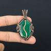 Emerald Pendant, 999 Copper Wire Wrapped Pendant Gemstone Jewelry, Handmade Pendant Amazing Jewelry, Gift For Her