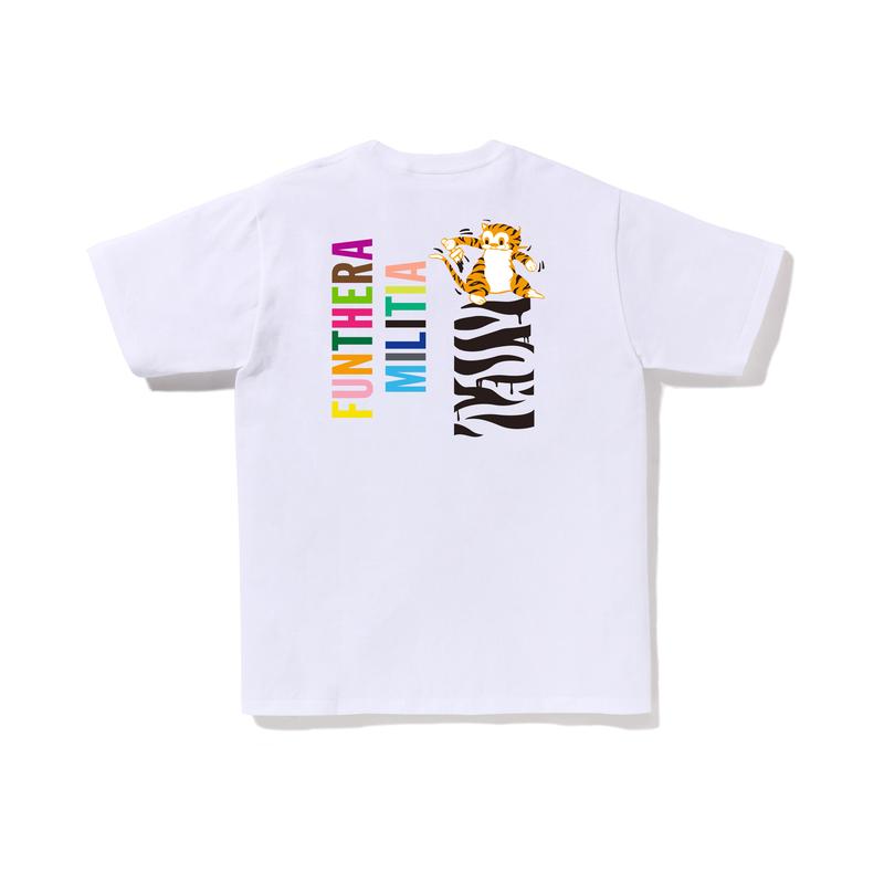 Bape Colors Футболка с тигром Футболка 0ZXTEM021101O