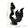 Изысканная 3D-печатная статуэтка русалки, скульптура, морская тематика, украшение для дома, фей, настольные украшения, офис