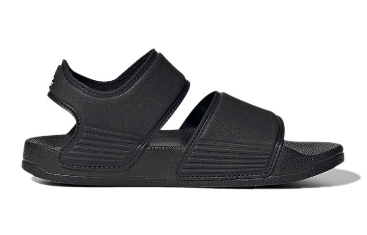 adidas Сандалии Adilette Черный Основной Цвет Белый Облачный (GS)