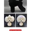 Standard Bichon Pet Simulation Model Dog for Grooming Practice Fake Hair Trim And Style Must Be Used with Skeleton Model