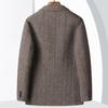 Осенне-зимний шерстяной однотонный пиджак West Light Luxury Business Youth из шерсти с двухсторонним шерстяным узором