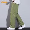 Jeep Мужские свободные повседневные спортивные брюки прямого кроя