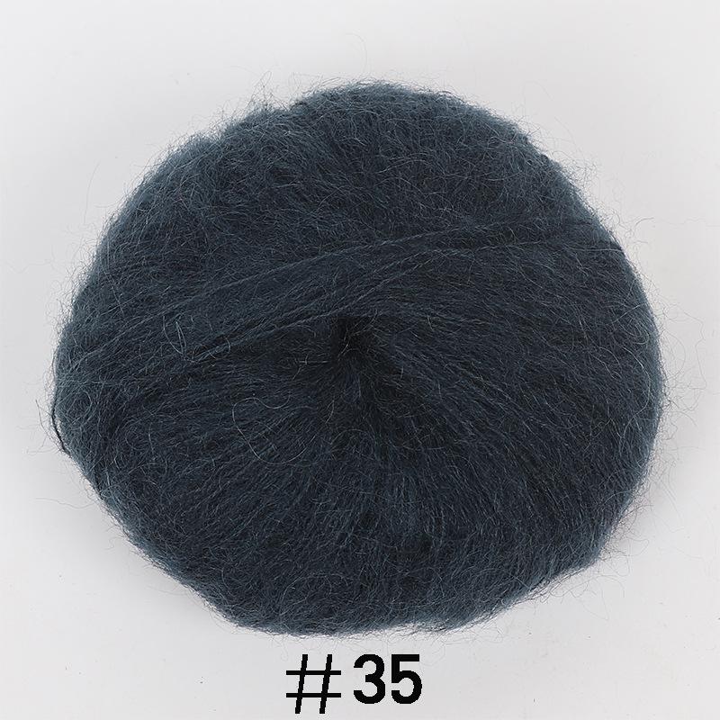 1 шт. вязание крючком хлопчатобумажная шерстяная мягкая пряжа свитер тканая нить сплошная 25 г