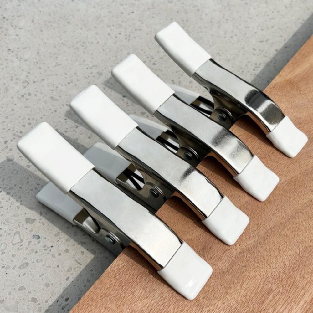 Portable Metal Wedding Dress Clip 4/6inch Multi-Purpose Spring Clamps a-shaped Non-Slip Rubber Photography Clips Backdrop Setup