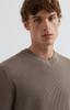 Micro Patterned V-Neck Sweater S