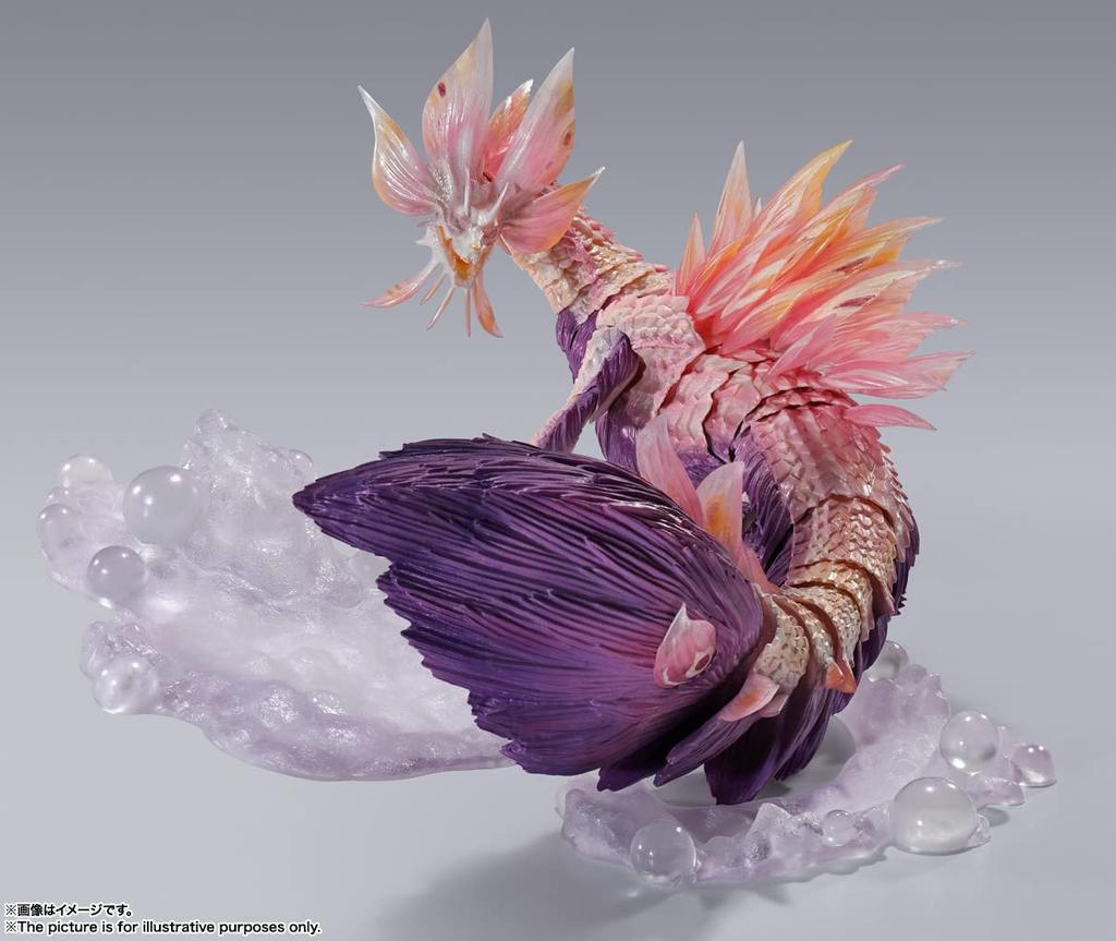 TAMASHII NATIONS MonsterArts Monster Hunter Sunbreak Approximately PVC ABS Painted Action Multicolor S.H. Rise Tamamitsune, 310mm, & Figure,