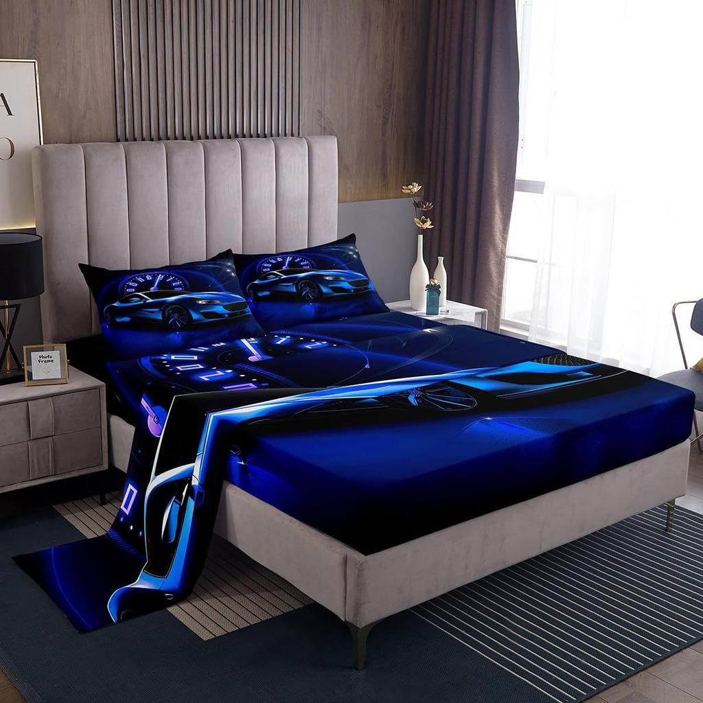 Galaxy Starry Sky Pattern Sheet Four-piece Bedding Set Bedroom Dormitory Bedding Decoration