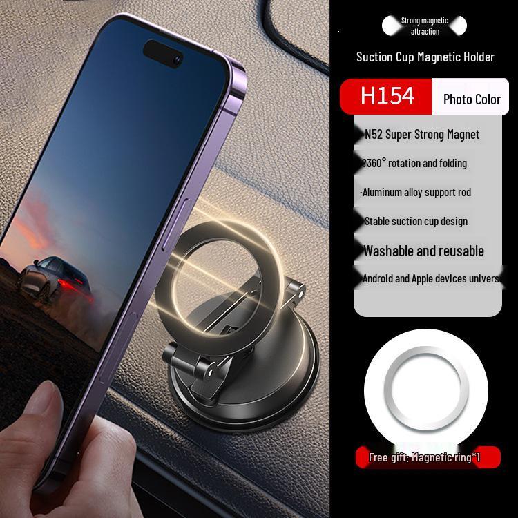 Universal Dashboard Magnetic Phone Holder with Suction Cup