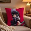 Game ZZenless Zone Zero Ellen Joe Pillow Case Soft Plush Cushion Cover Double Print and Invisible Zipper for Sofa Home Car Use