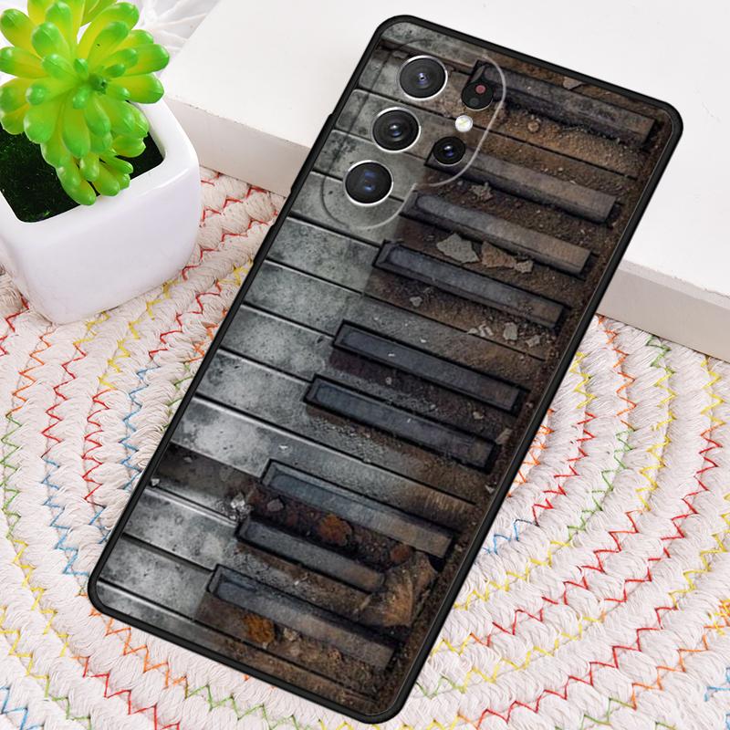 Силиконовый чехол для телефона с рисунком клавиш пианино для Samsung Galaxy note 10 pro S26 S25 S24 S23 S22 S21 Plus S25Ultra Capa Cover