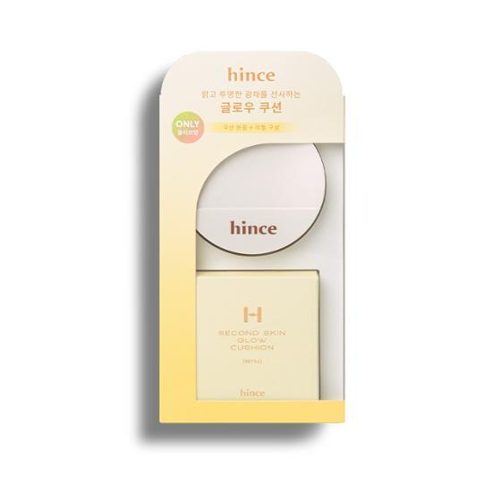 HINCE Кушон для сияния второй кожи (Основной продукт + пополнение)
