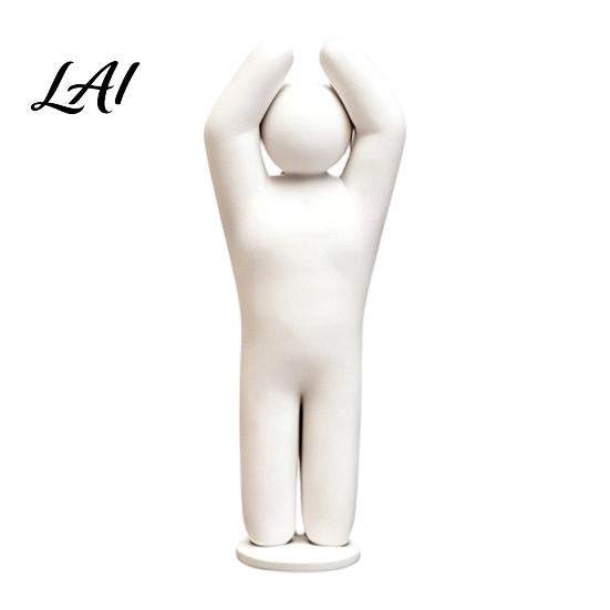 Stress Relief Desk Accessory 1/8Pcs 3D Printed Game Character Figure Sitting Standing Lying Man Figurine Toy Abstract White Statue Collectible Gift