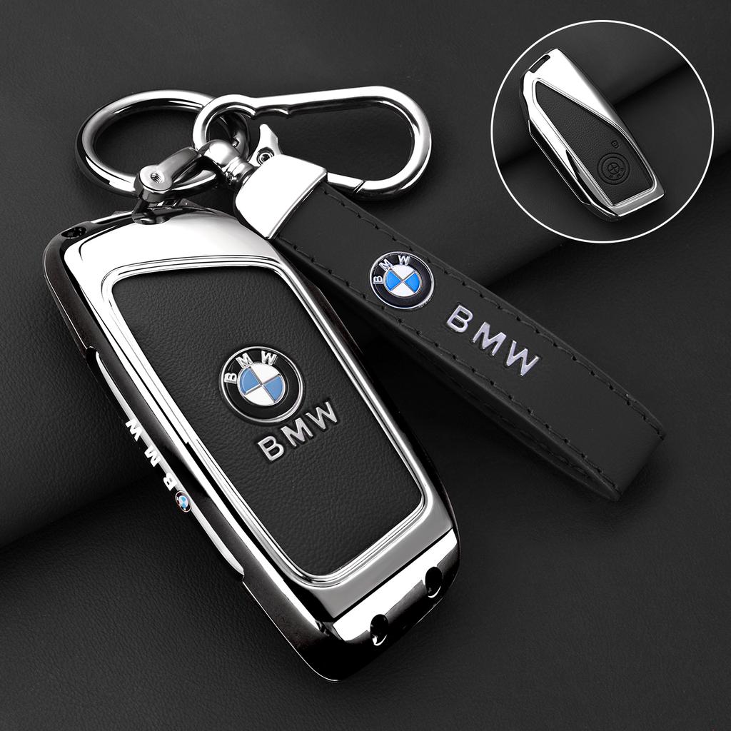 FA7Zinc Alloy Car Remote Key Case Cover Protector Shell for BMW X1 U11 X7 X5 G05 LCI I7 IX XM Series 7 740Li U06 G81 M3 Accessory
