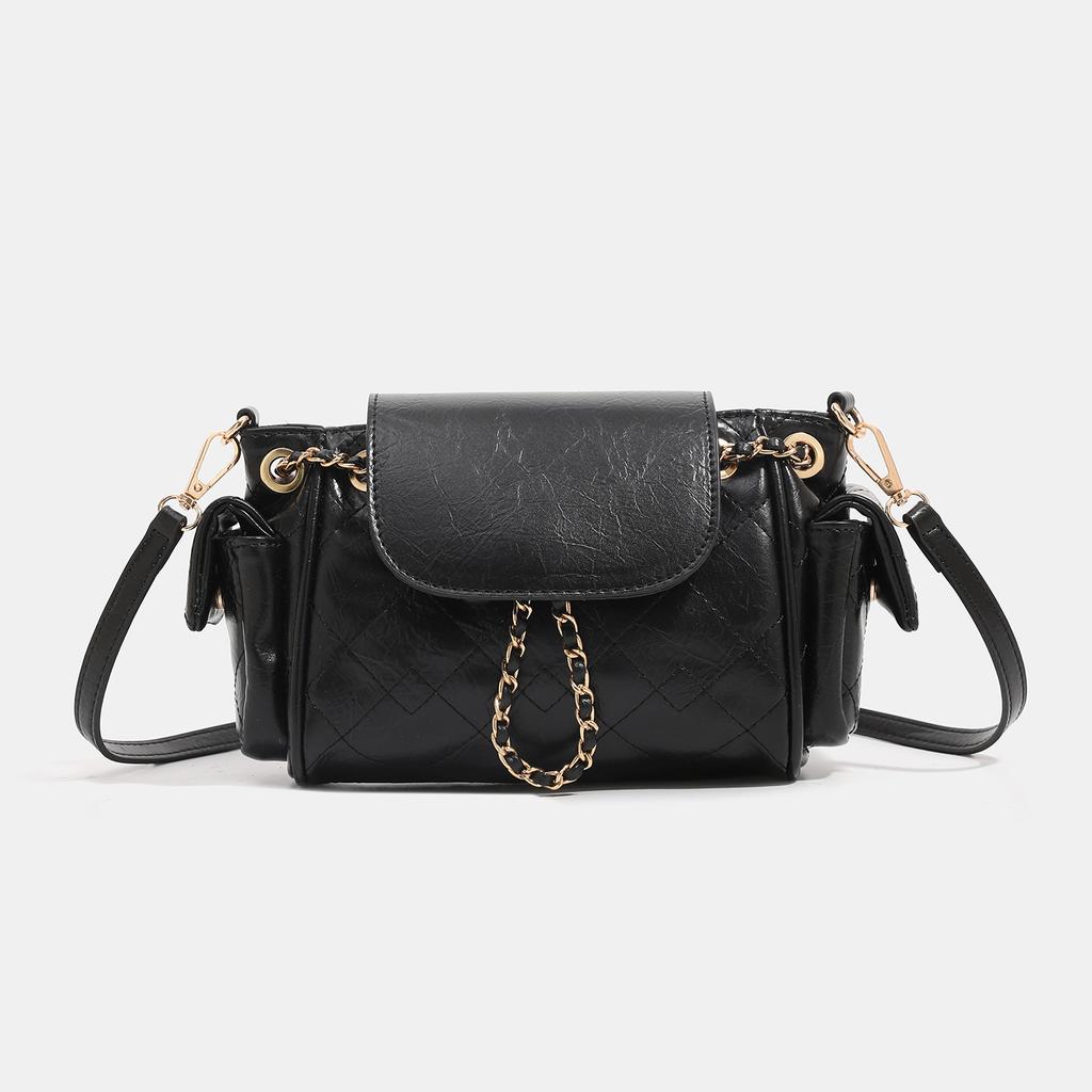 Простая и повседневная одноплечевая сумка, нишевое качество, в корейском стиле, стильная и модная маленькая квадратная сумочка