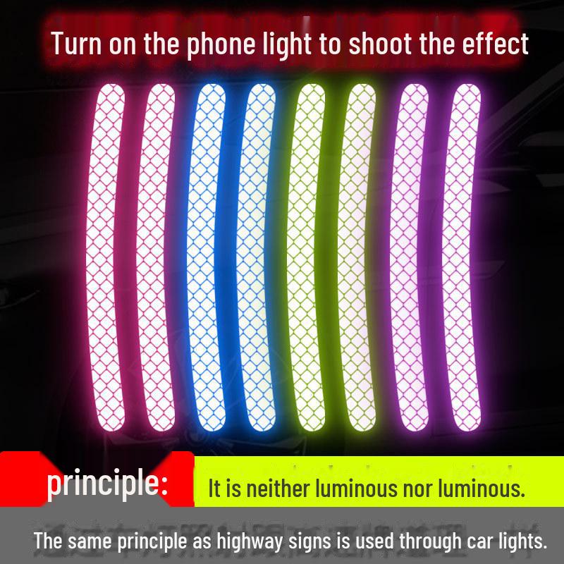 Универсальные светоотражающие наклейки на ступицы колес автомобиля — защита от царапин и декоративные модификации шин