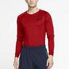 Nike Pro Dri-FIT Slim Fit Training Gym Shirt Men Tops University-Red Black BV5589-657