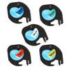 5PK Compatible For Dymo LetraTag Plastic 91331 12mm Label Tape Laminated Refills