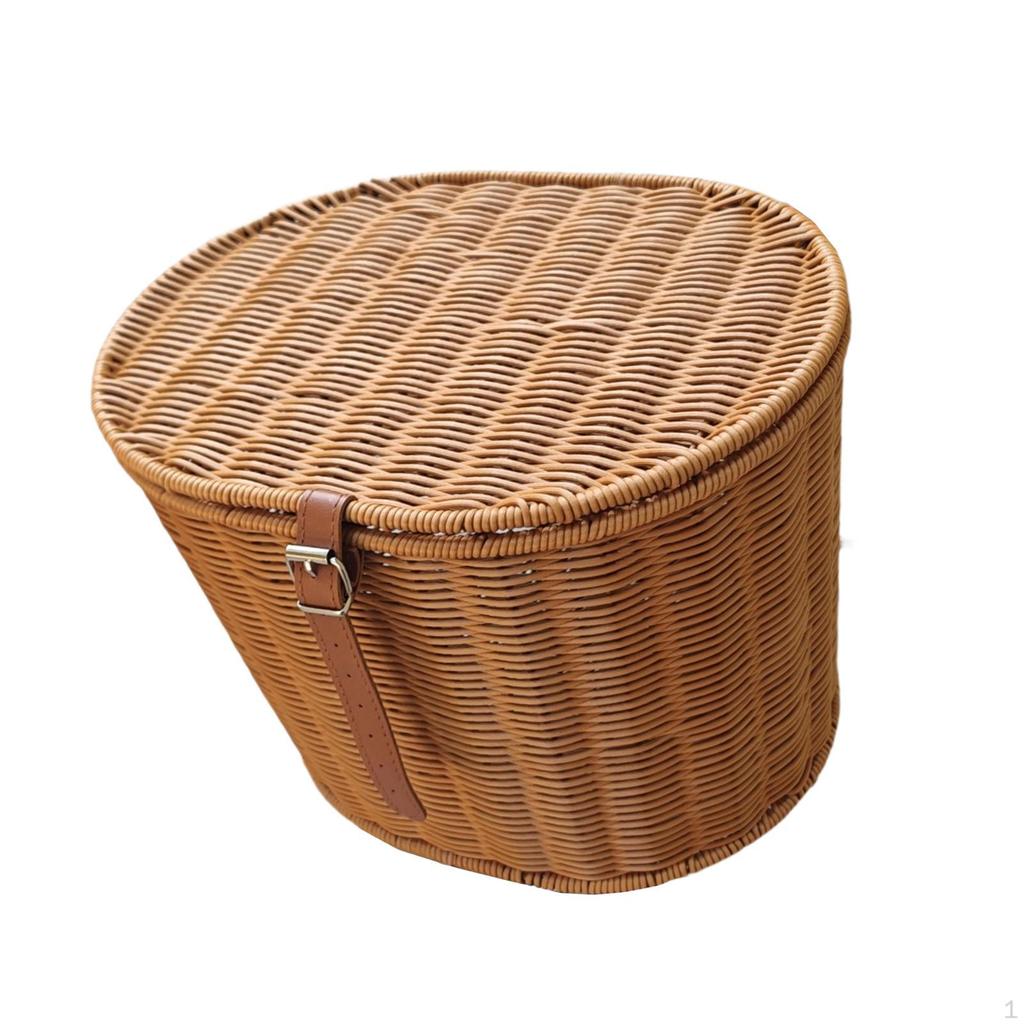 Handmade Vintage Multi-Function Front Bike Basket for Adult