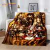 2025 New Genshin Impact Solo Cartoon Games Soft Blanket,Soft Throw Blanket for Home Bedroom Bed Sofa Picnic Travel Child Gift