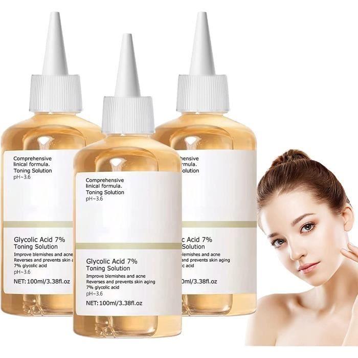 Solution Tonique - Glycolic Acid 7% - 100ml - Vegan - Tous types de peau