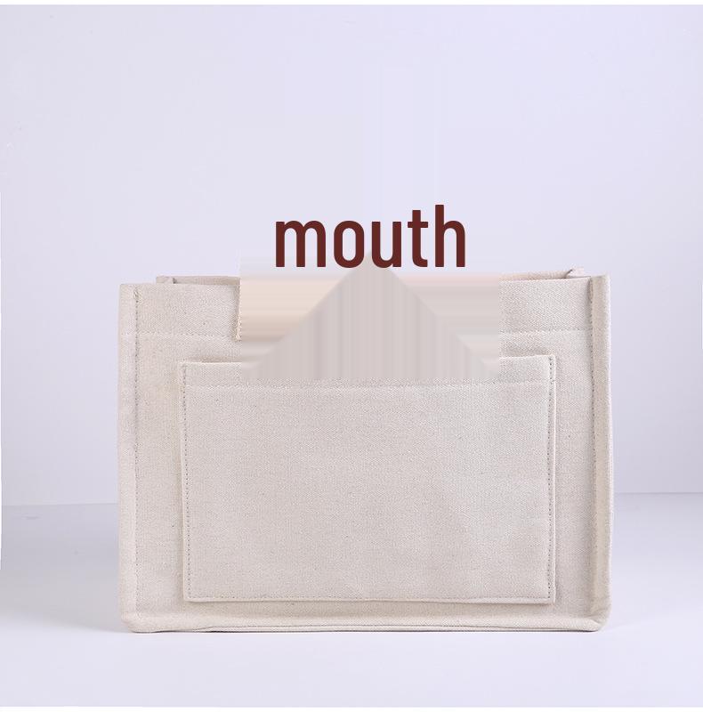 Женская ретро холщовая сумка - Большая вместимость, многослойная, на плечо и через плечо