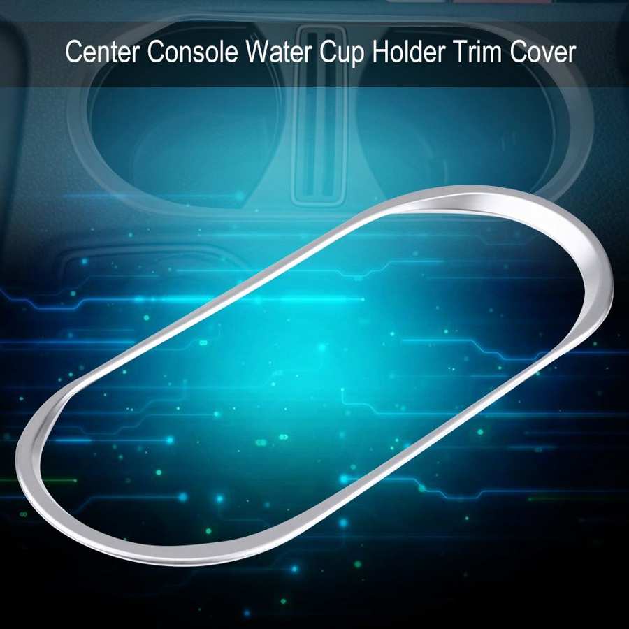Автомобильный держатель для стакана с водой, крышка центральной консоли, держатель для стакана с водой, накладка серебристого цвета для Mercedes-Benz A/CLA/GLA-class