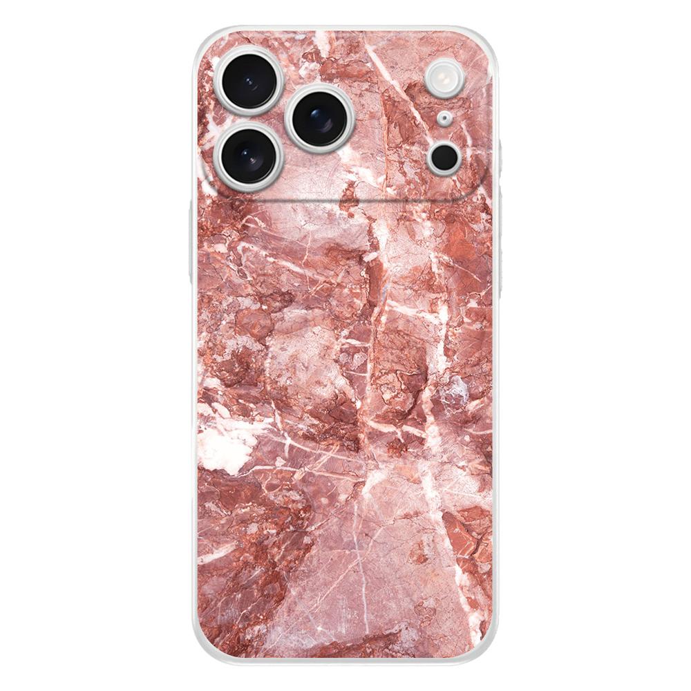 Мягкий прозрачный чехол из ТПУ для телефона iPhone 17 Air 16E 16 11 15 14 Pro MAX 12 13 7 8 Plus SE Пасхальный чехол Защита Мраморный камень