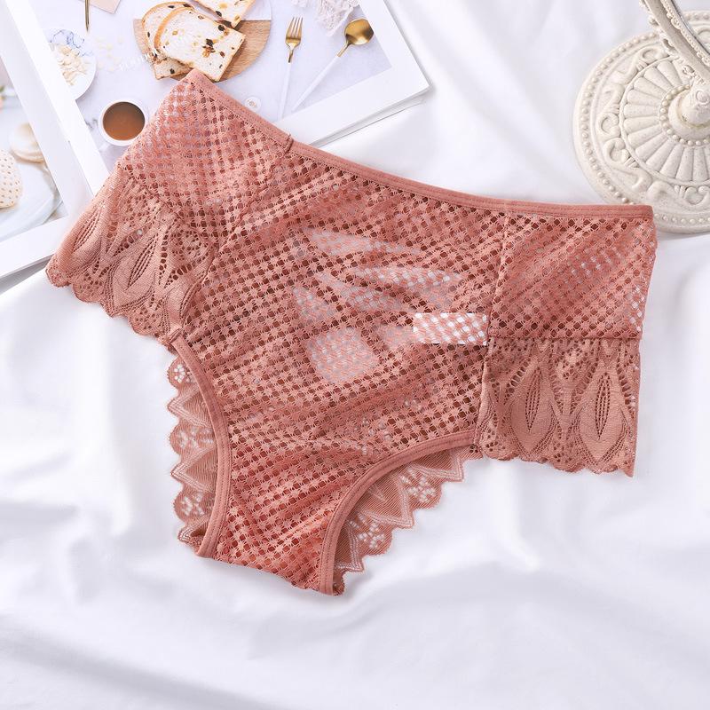 High Waist Tummy Control Lace Panties with Criss-Cross Straps - Sexy Plus Size Triangle Design