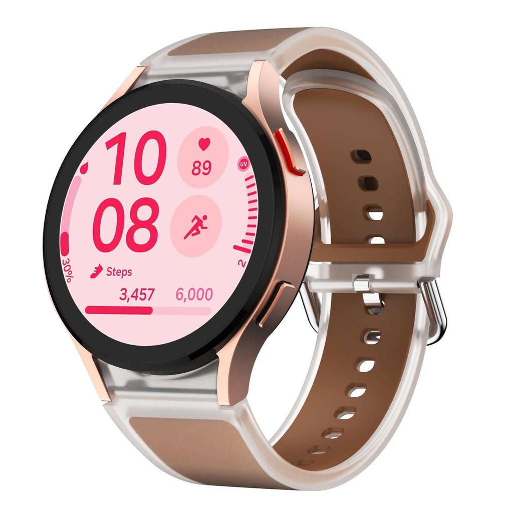 Ремешок силиконовый спортивный No Gaps 20 мм для Samsung Galaxy Watch 7 6 5 Pro 4 44 мм FE 40 мм Band Watch6 Classic 47 мм 43 мм Аксессуары