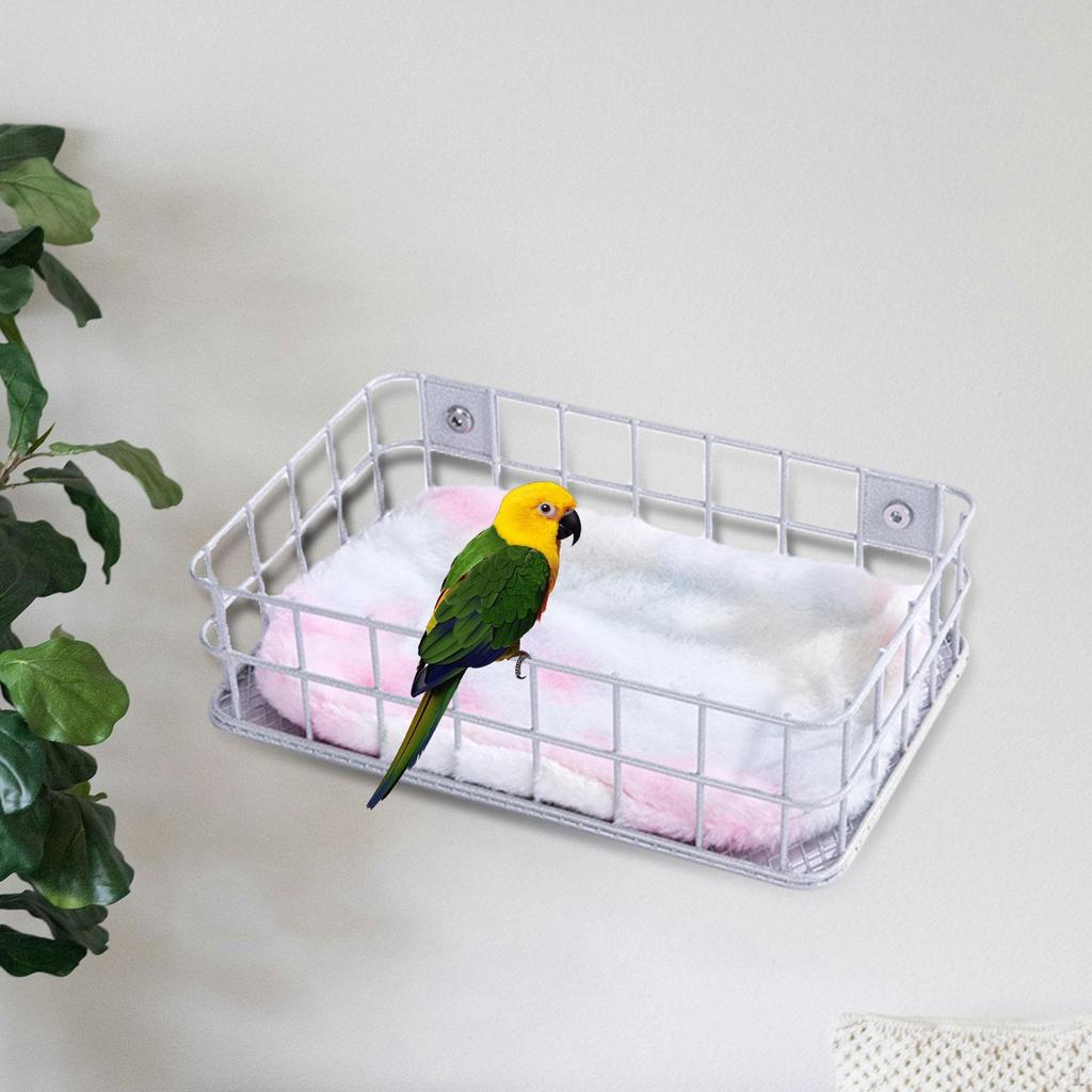 Bird Perch Rest Stand Easy To Install Climbing Toy Cage Accessory Wire for Parakeets Cockatiels