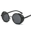 Steampunk Sunglasses Women Round Glasses Goggles Men Side Visor Circle Lens Unisex Vintage Retro Style Punk