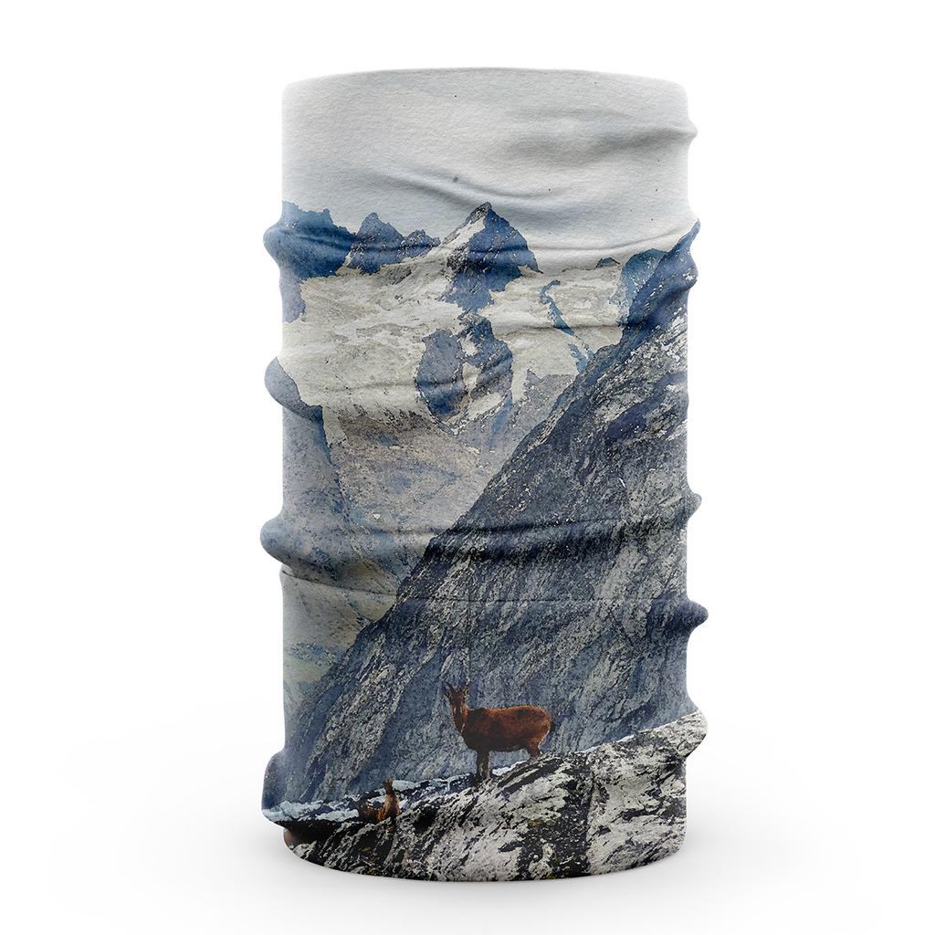 3D Visual Effects Smoother Ice Silk Fabric Face Bandana Scarf Dustproof Neck Gaiter Breathable Unisex Hiking Cycling Headwear