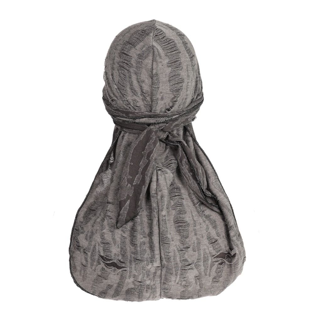 Cotton Long Tail Pirate Cap Headband Hole Bandana Cap Punk Hip Hop Bandana Headscarf  Moto Bike