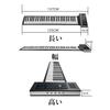 Сворачиваемое электронное пианино с 88 и 61 клавишами, силиконовая клавиатура для детей, ударопрочное, портативное, сворачиваемое, легко чистится, легкое и беспроводное (А,