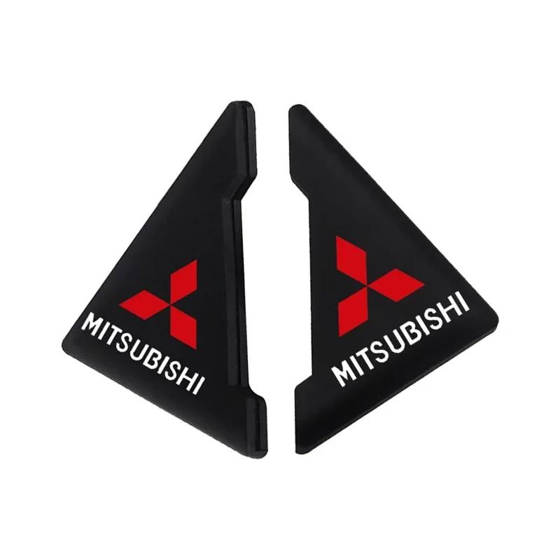 2 шт. Защитные наклейки на углы дверей автомобиля от царапин для Mitsubishi Ralliart Lancer ASX L200 Colt Pajero Outlander Eclipse
