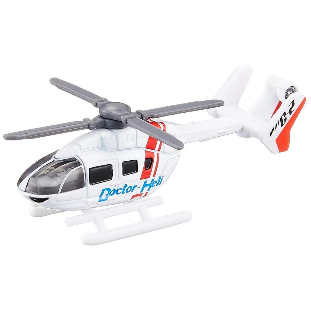 Takara Tomy Tomica No.97 Doctor Helicopter Box Mini Car Toy males aged 3 above Boxed Safety Standard Compliant ST Mark Certification