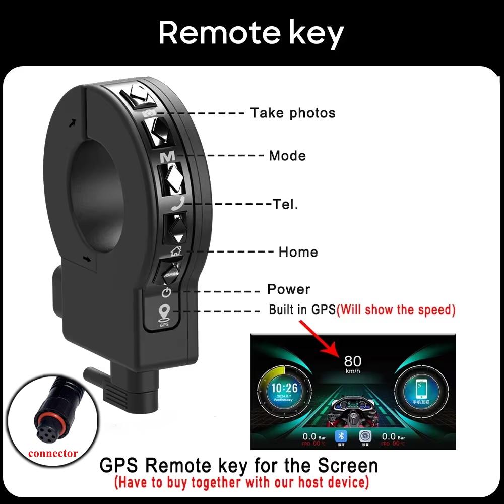 6,25-дюймовый навигационный экран для мотоцикла, беспроводной CarPlay, Android Auto, мотоциклетный GPS, мотоциклетный двойной DVR-монитор, усилитель, TPMS (опционально)