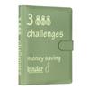 Leather 100 Envelope Challenge Binder A5 Savings Challenges Book  for Budgeting and Saving Money