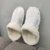 New Winter Warm Ankle Sock Shoe Charms Thicken Plush Insole for Women Men Shoe Covers Removable Plush Liner Shoes Charm Insoles